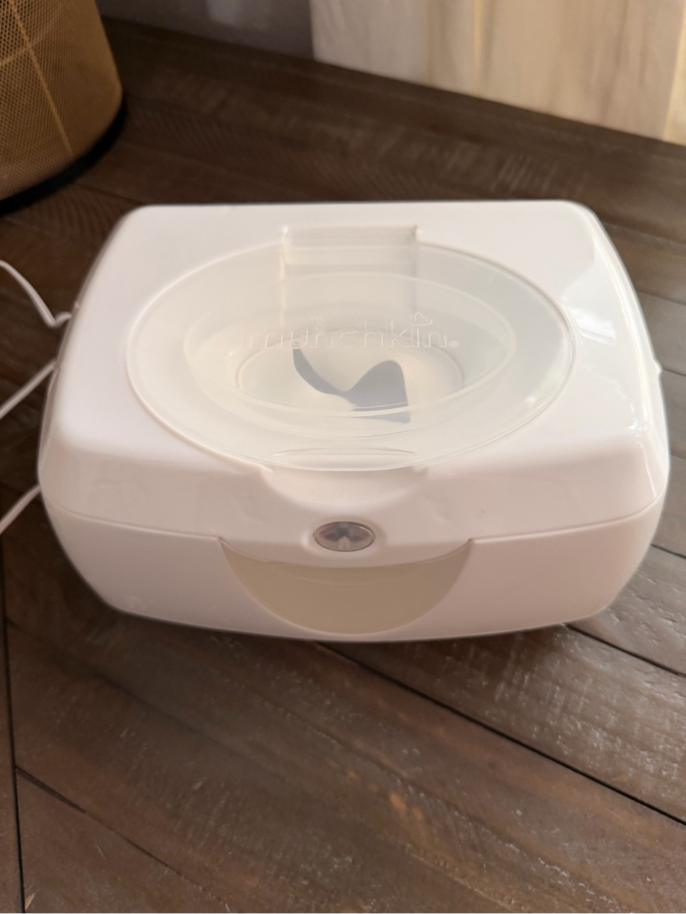 Munchkin Warm Glow Baby Wipe Warmer with Nightlight, White